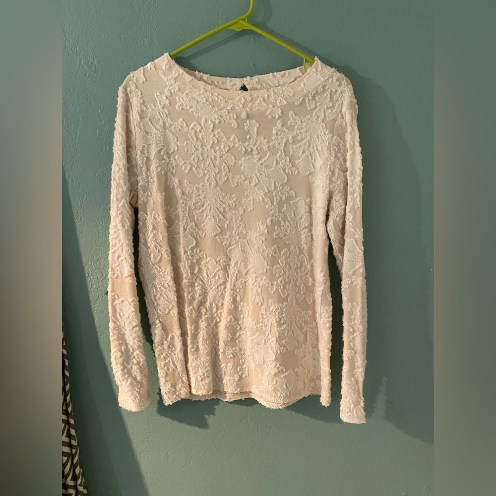 Loft dressy top, beautiful fabric. Size M